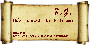 Háromszéki Gilgames névjegykártya